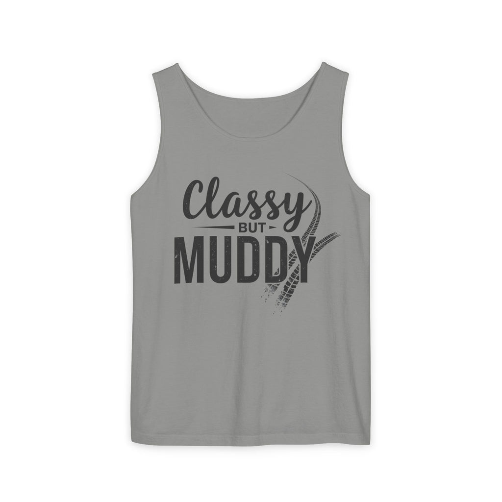 Classy But Muddy Tank Top — Funny Equestrian / Riding Tank