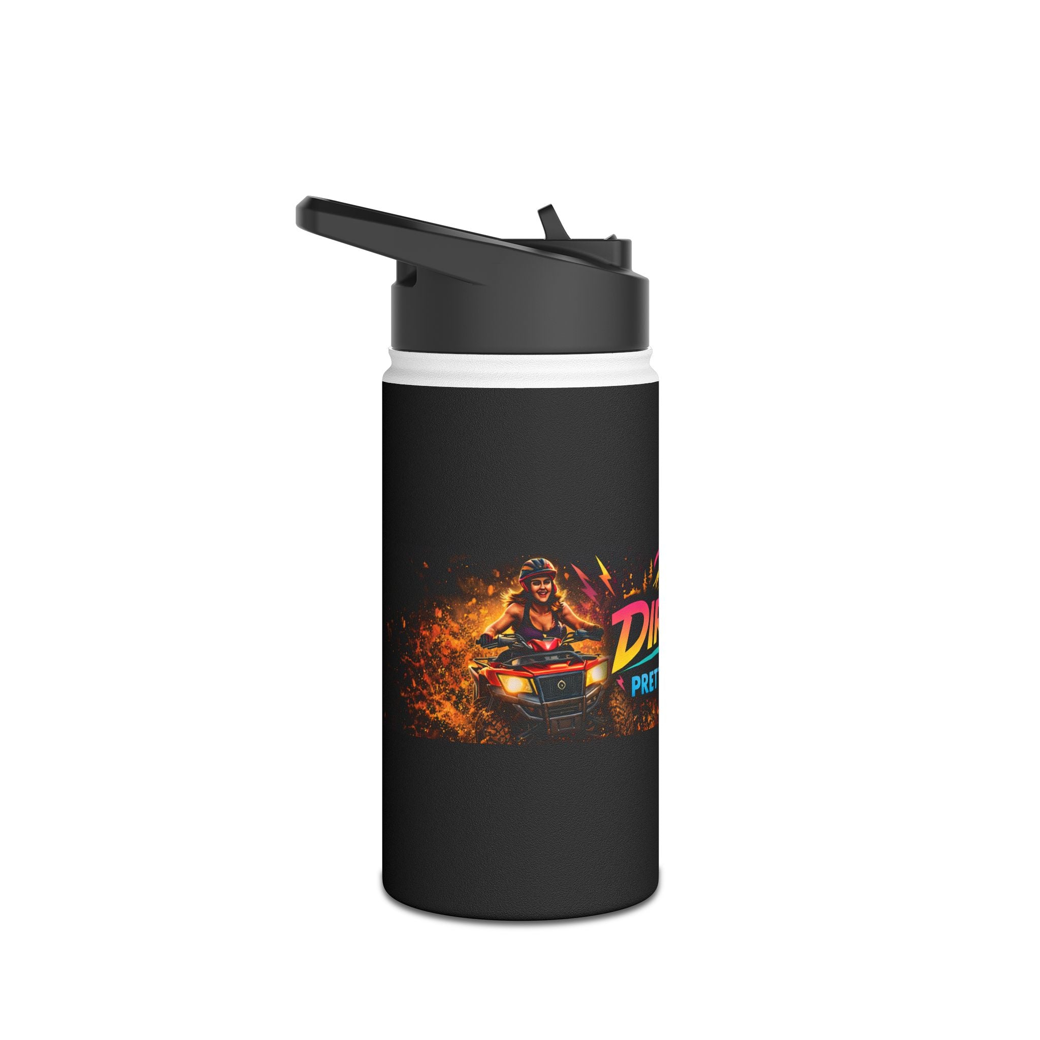 Dirtista Stainless Steel Water Bottle — 'Pretty. Dirty.' Off-Road Adventure Bottle