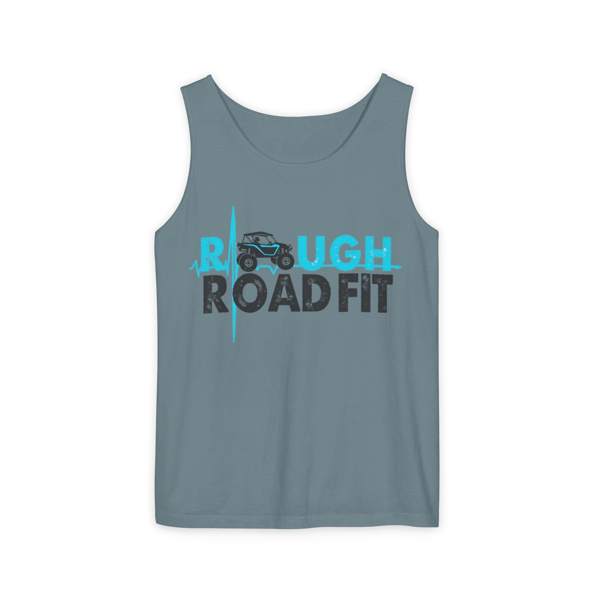 Rough Road Fit Tank Top — Off‑Road ATV Adventure Graphic Tank