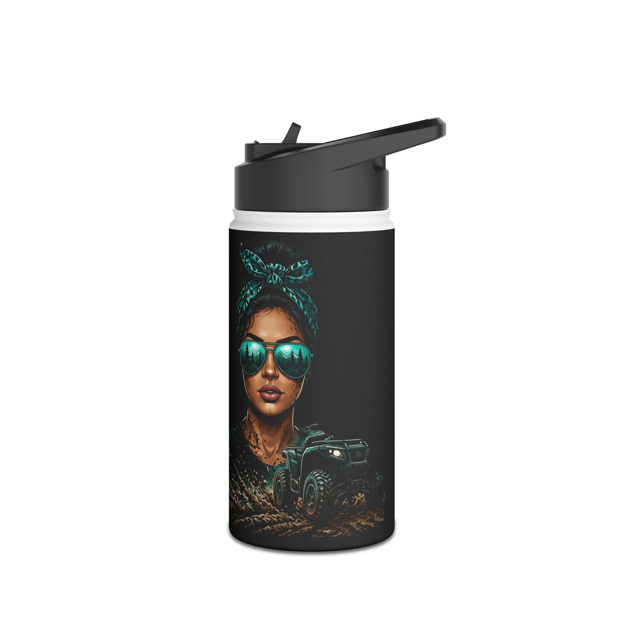Dirtista Stainless Steel Water Bottle — 'She Rides Where She Wants'
