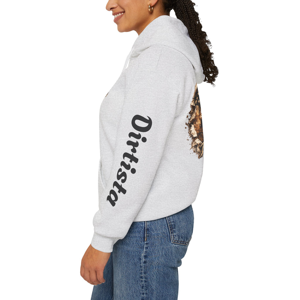 Dirtista Racing Hoodie — American Flag Off-Road Graphic Hooded Sweatshirt