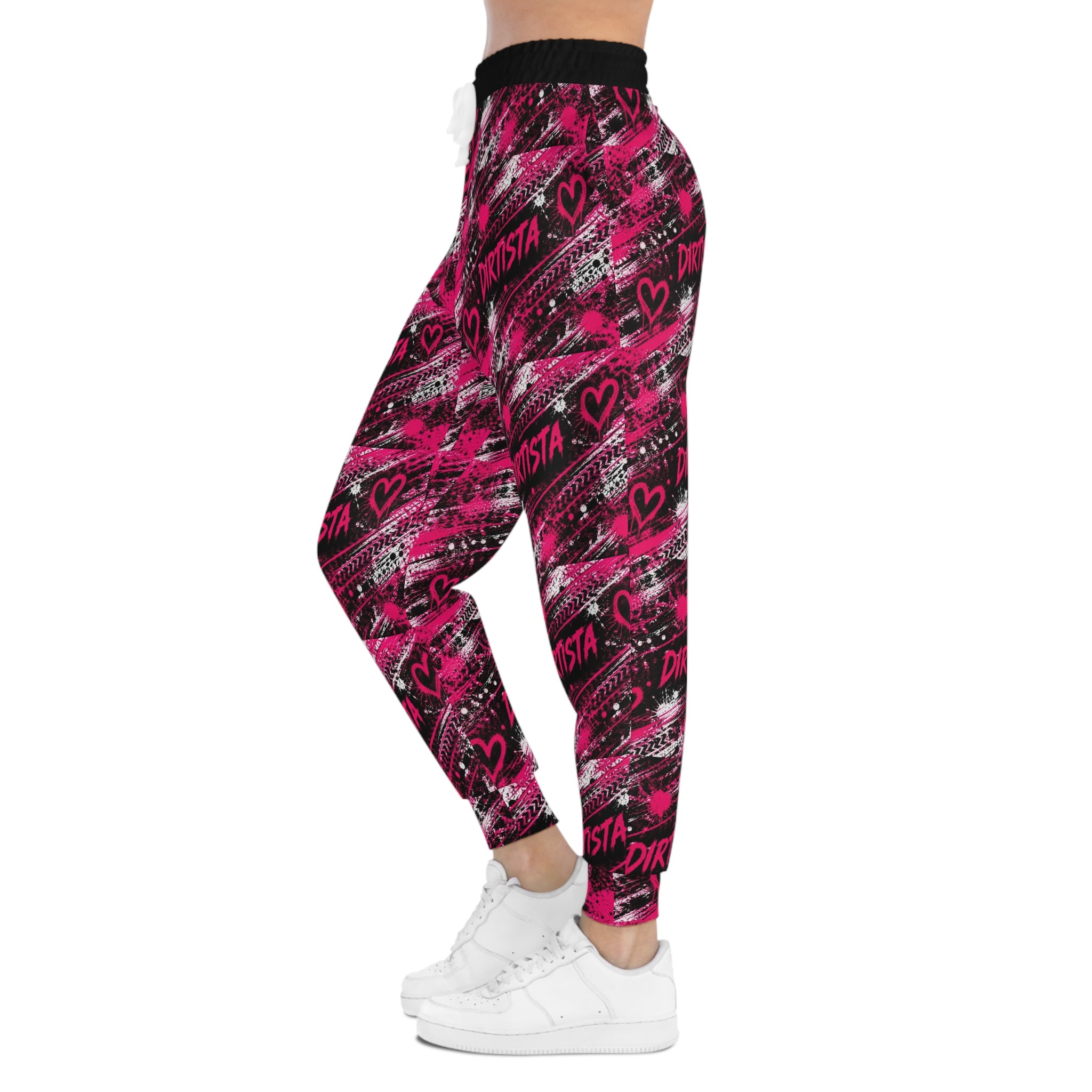 Pink Grunge "Dirtista" All-Over Print Joggers