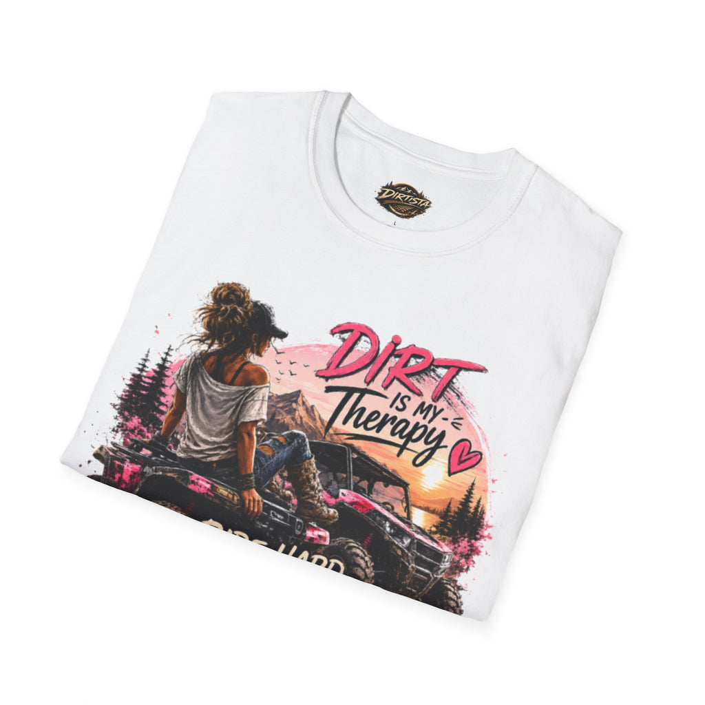 Dirt Is My Therapy T-Shirt — 'Ride Hard, Live Wild' Off-Road Adventure Tee