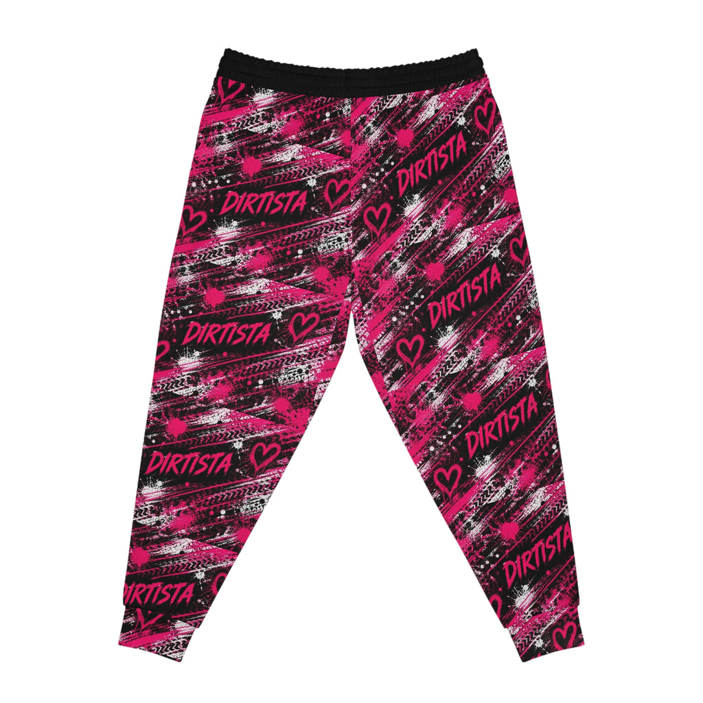 Pink Grunge "Dirtista" All-Over Print Joggers