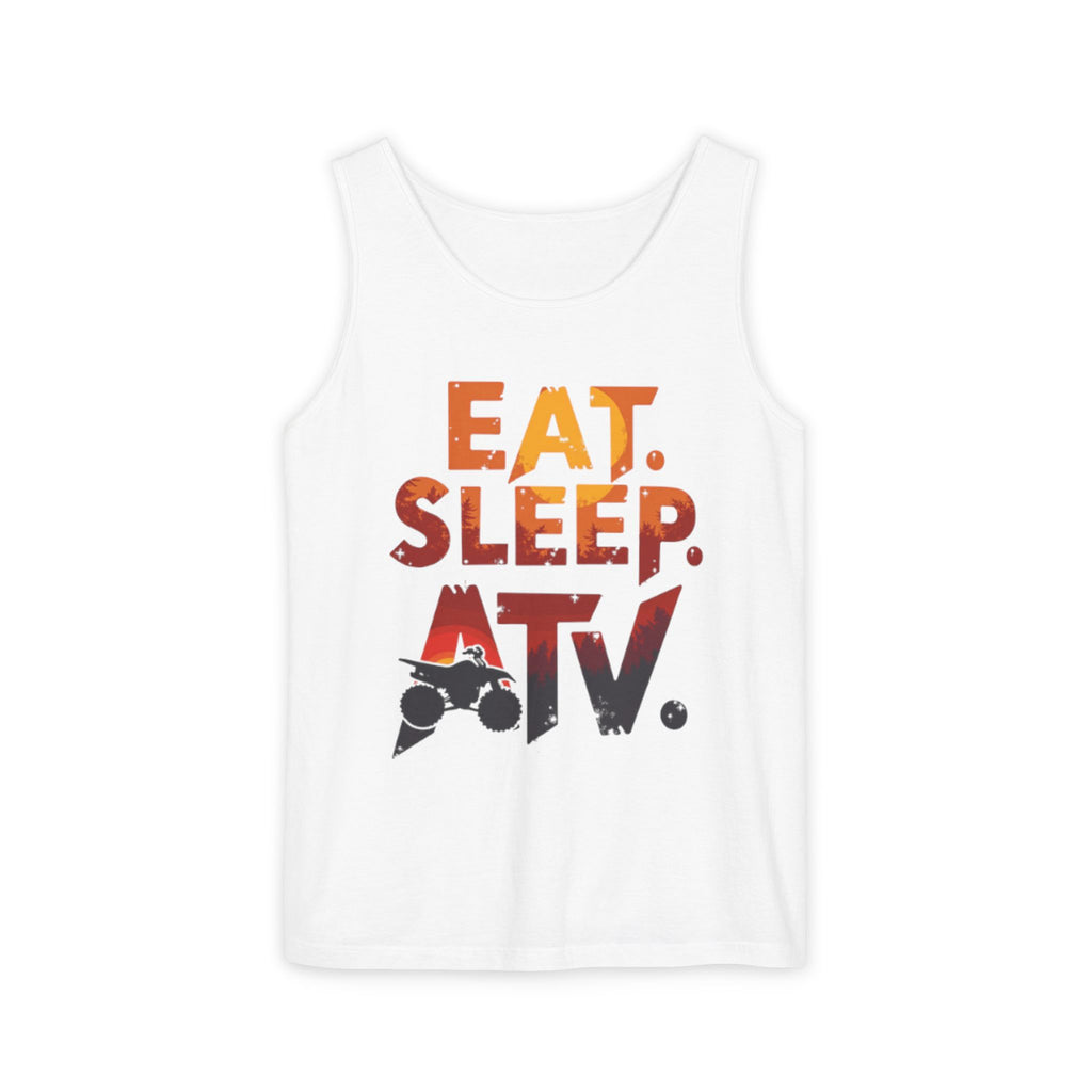 Eat Sleep ATV Tank Top — Off-Road Riding Graphic Tank