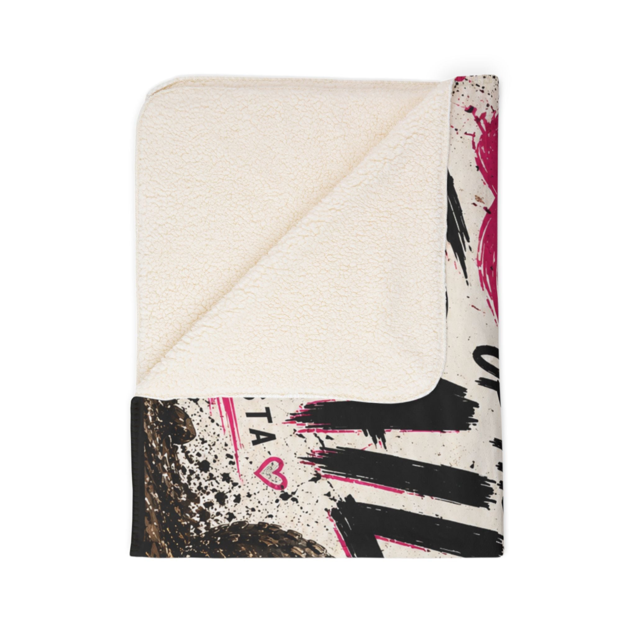 Queen of the Trails Sherpa Fleece Blanket | Women's ATV & UTV Throw Blanket | Dirtista