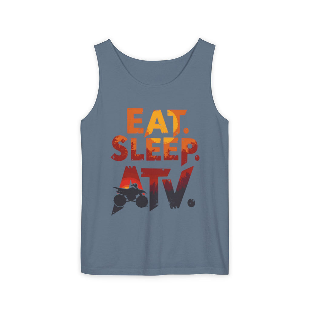 Eat Sleep ATV Tank Top — Off-Road Riding Graphic Tank