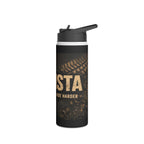 Dirtista Stainless Steel Water Bottle — “Women Who Ride Hard” Travel Bottle