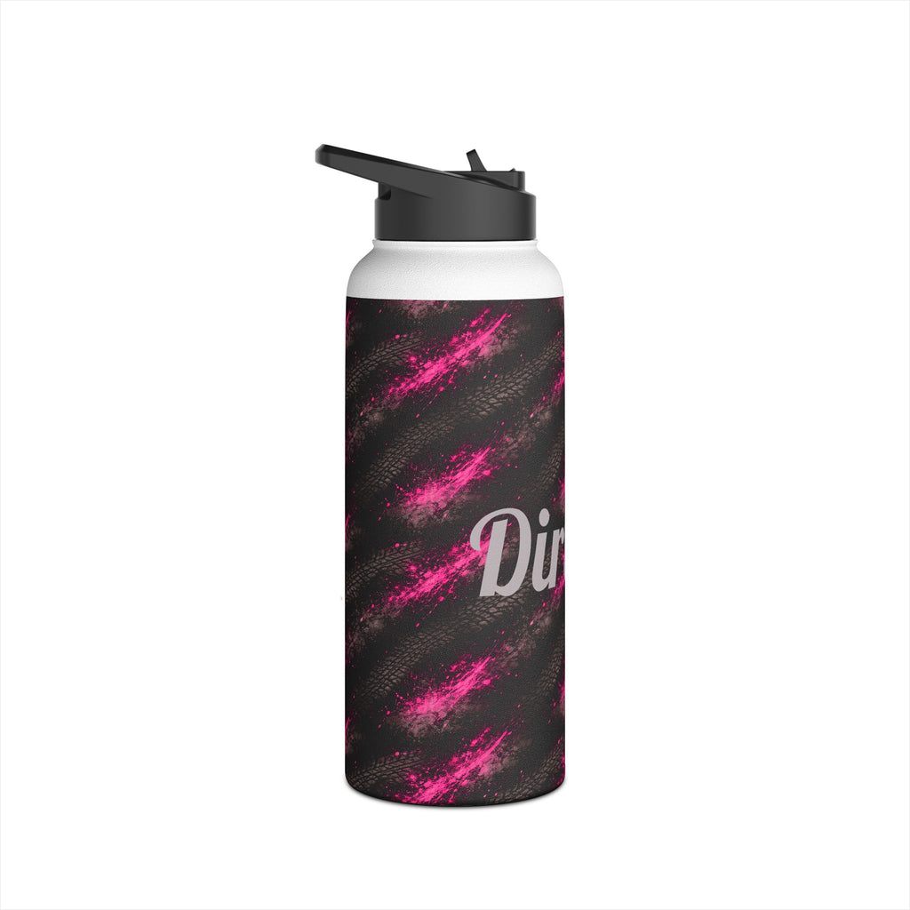 Dirtista Tire & Hot Pink Galaxy Stainless Steel Water Bottle