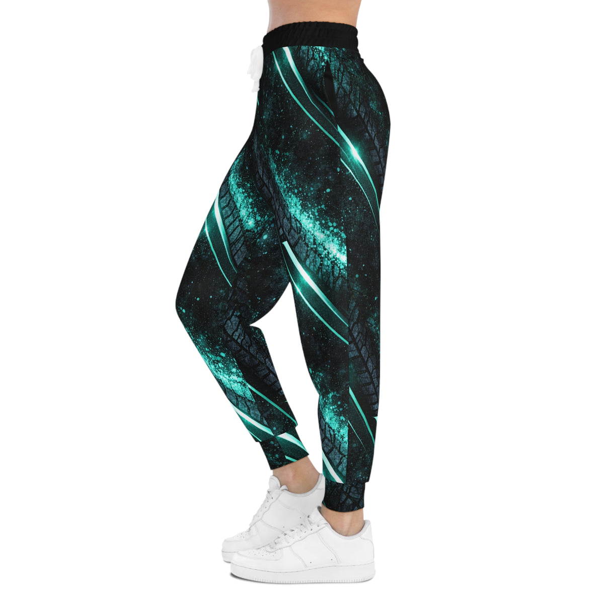 Teal Velocity Track Women’s ATV/UTV All-Over Print Joggers – Dirtista