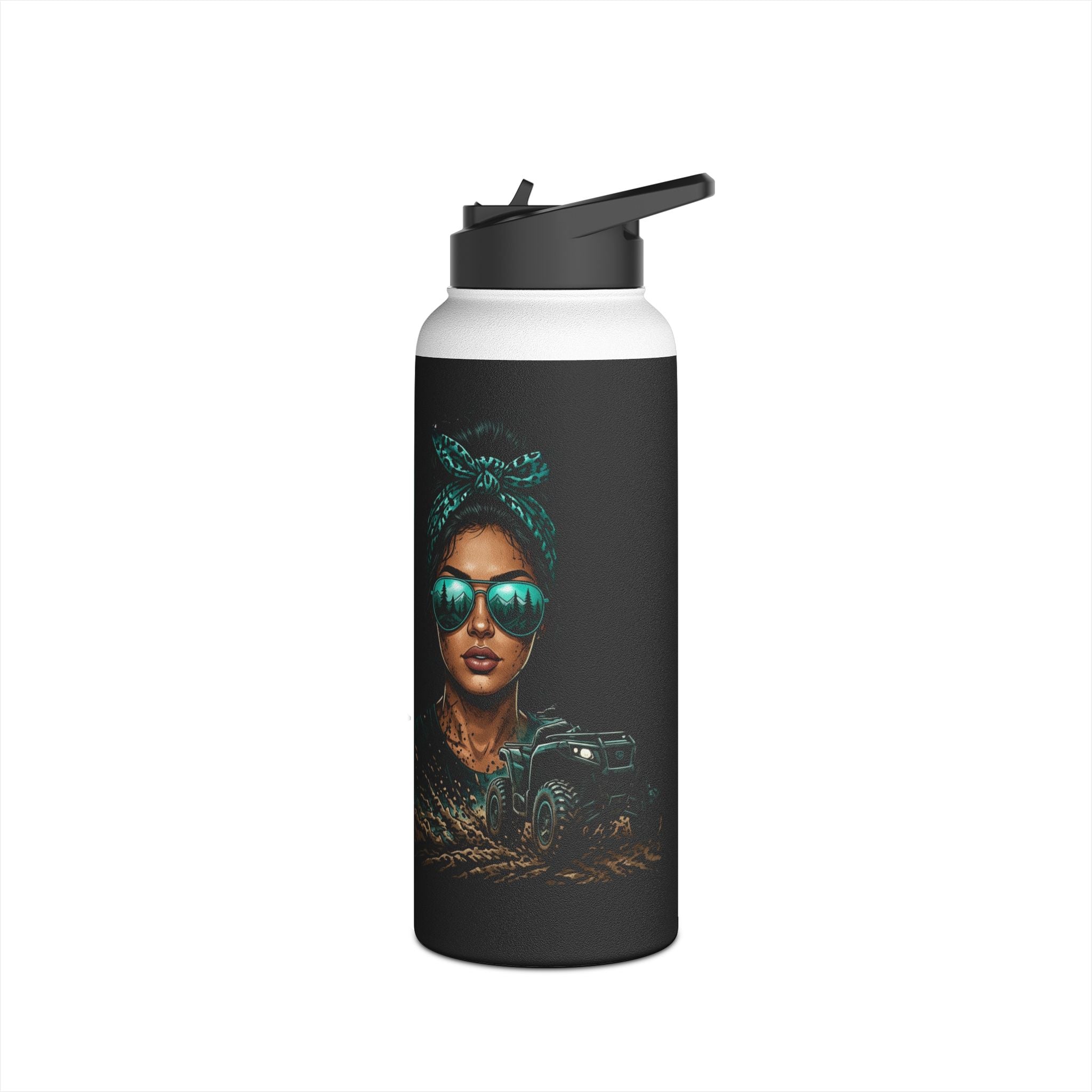 Dirtista Stainless Steel Water Bottle — 'She Rides Where She Wants'