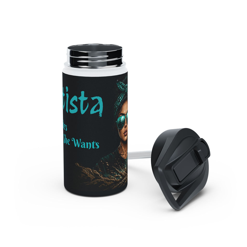 Dirtista Stainless Steel Water Bottle — 'She Rides Where She Wants'