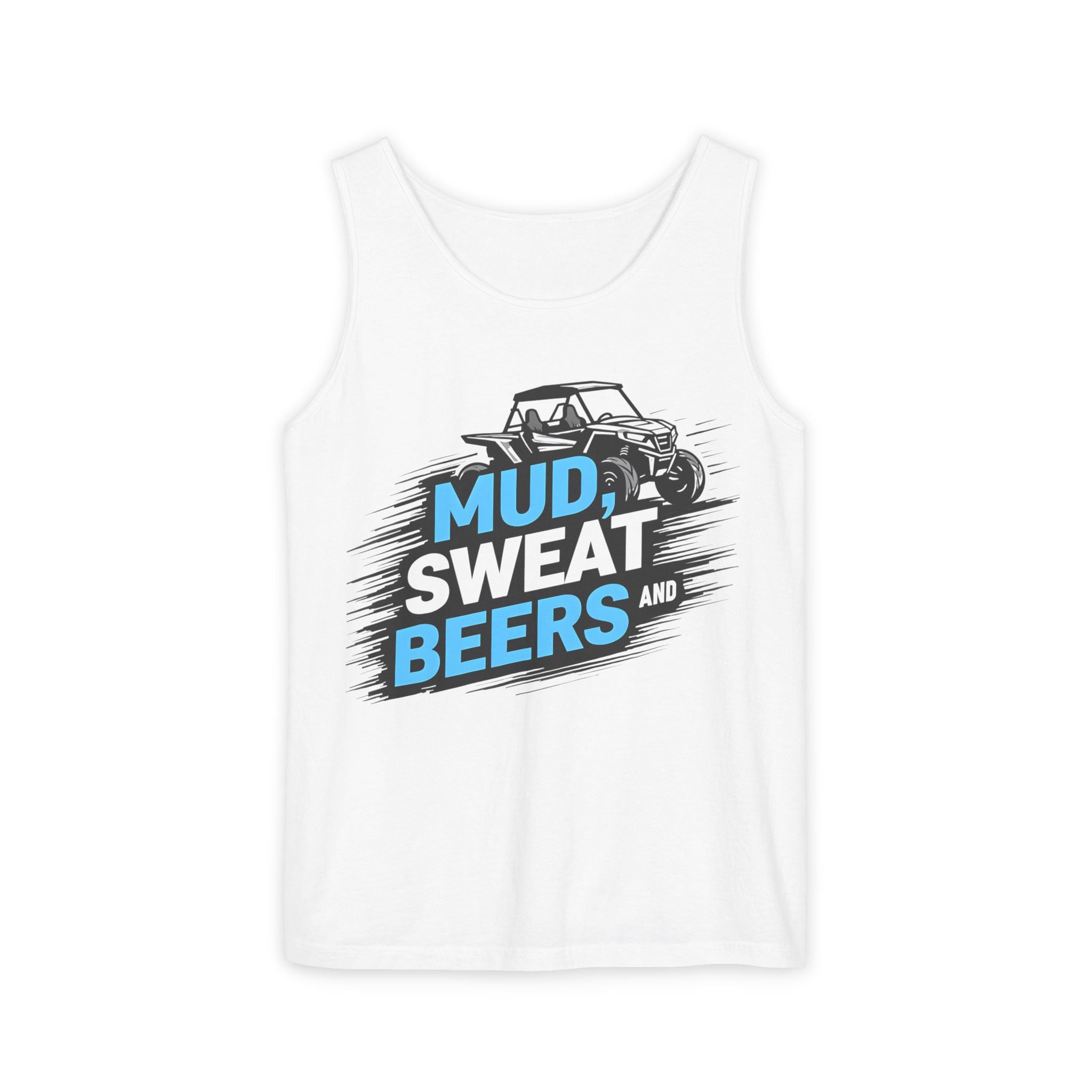 "Mud Sweat and Beers" Off‑Road Racing Graphic Tank Top for Truck & ATV Fans