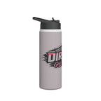 "Dirtista: Girls Who Ride" Racing Stainless Water Bottle