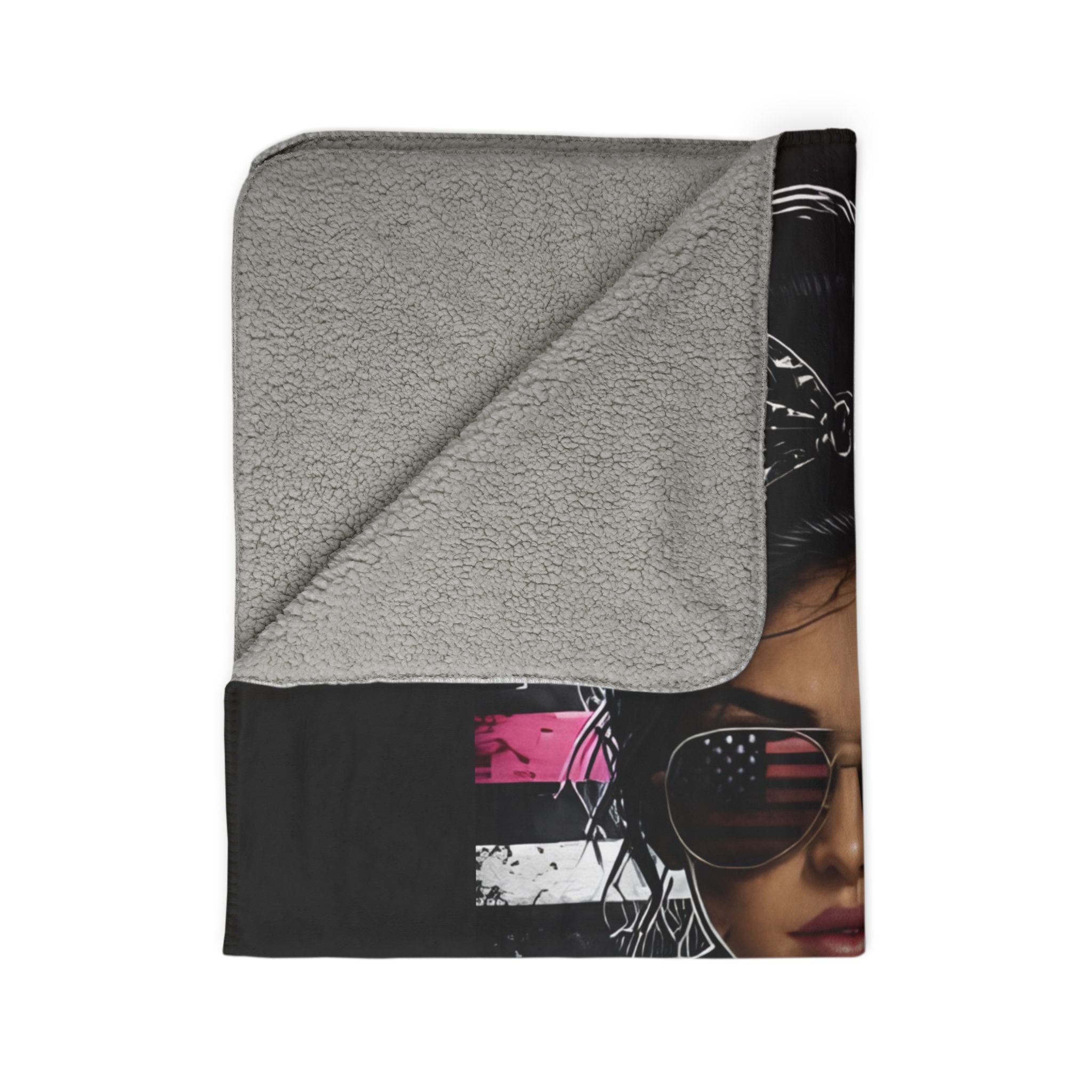 Dirtista "Built for Dirt. Made to Stand Out." Sherpa Fleece Blanket | Women's ATV & UTV Throw Blanket