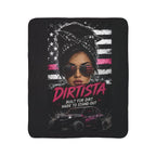 Dirtista "Built for Dirt. Made to Stand Out." Sherpa Fleece Blanket | Women's ATV & UTV Throw Blanket