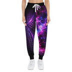 Purple Nebula Galaxy Tire-Track Joggers