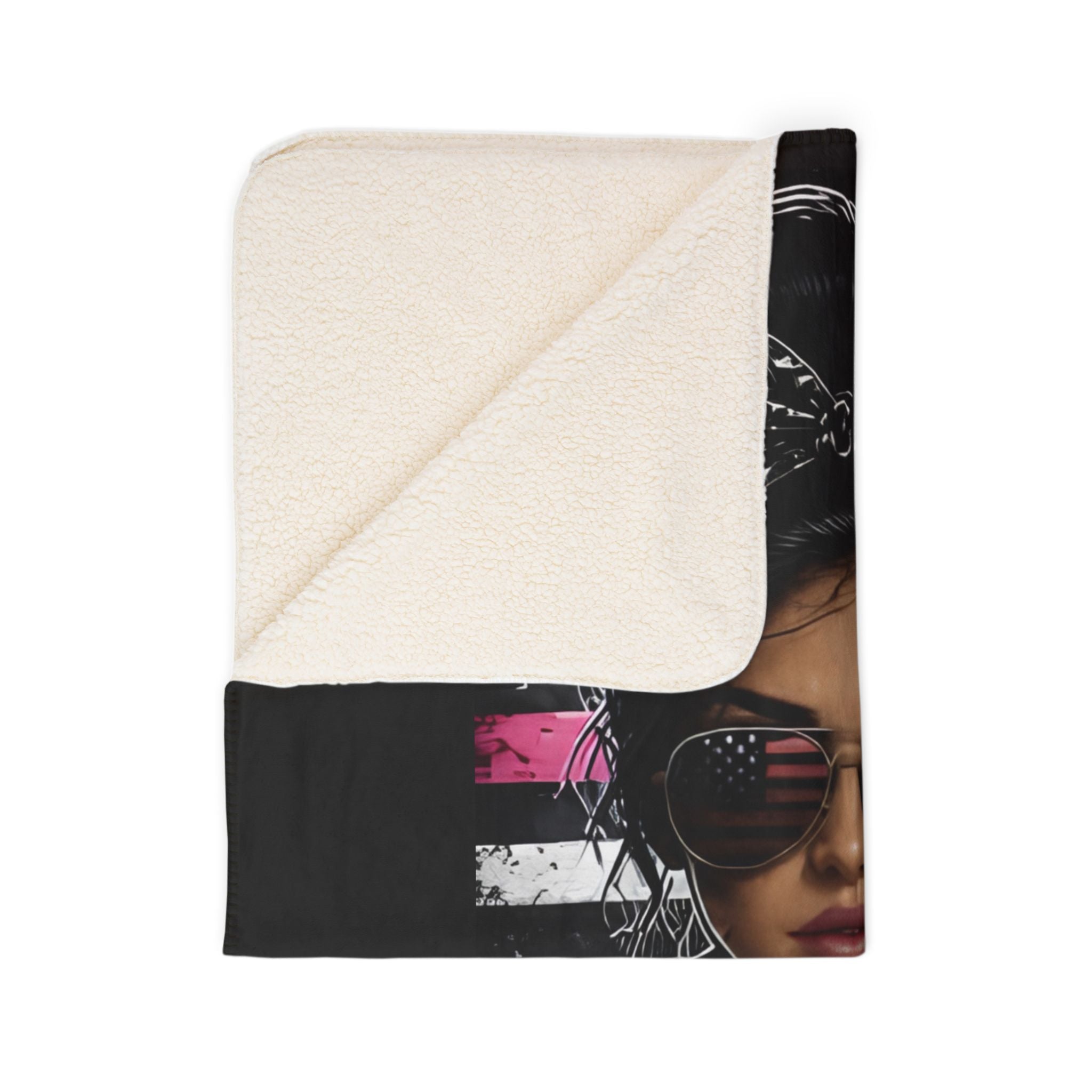 Dirtista "Built for Dirt. Made to Stand Out." Sherpa Fleece Blanket | Women's ATV & UTV Throw Blanket