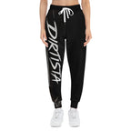 Dirtista Graphic Joggers – Black Athletic Sweatpants with Bold Script
