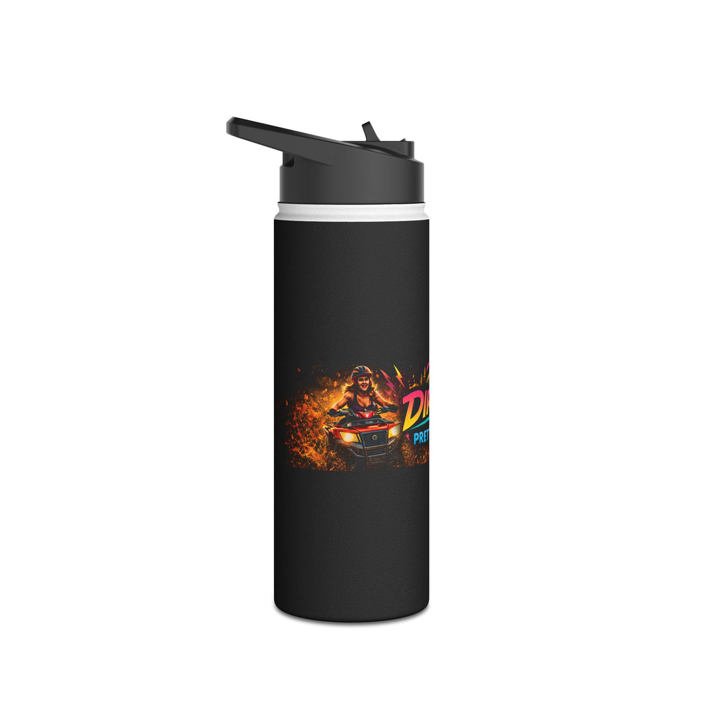 Dirtista Stainless Steel Water Bottle — 'Pretty. Dirty.' Off-Road Adventure Bottle