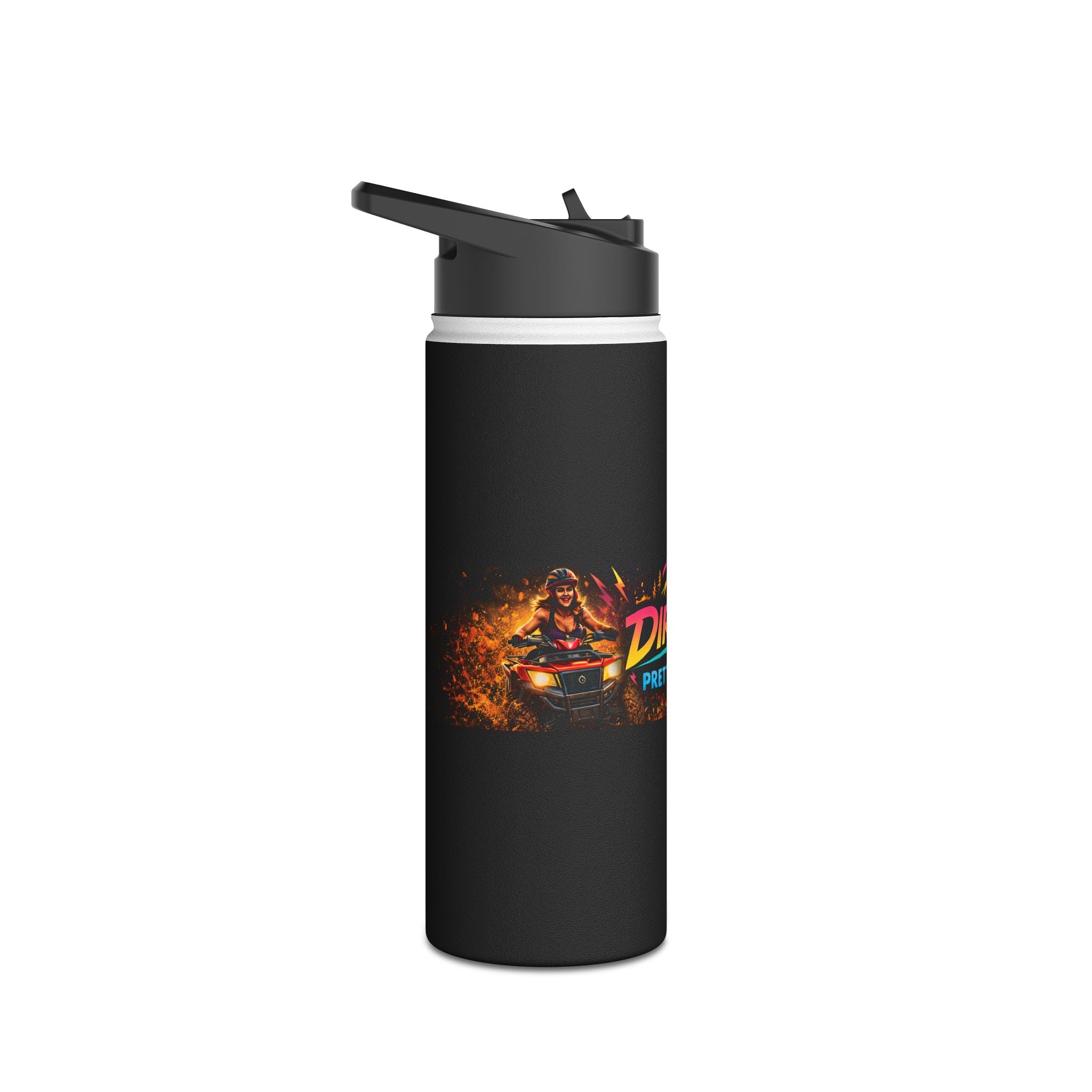 Dirtista Stainless Steel Water Bottle — 'Pretty. Dirty.' Off-Road Adventure Bottle