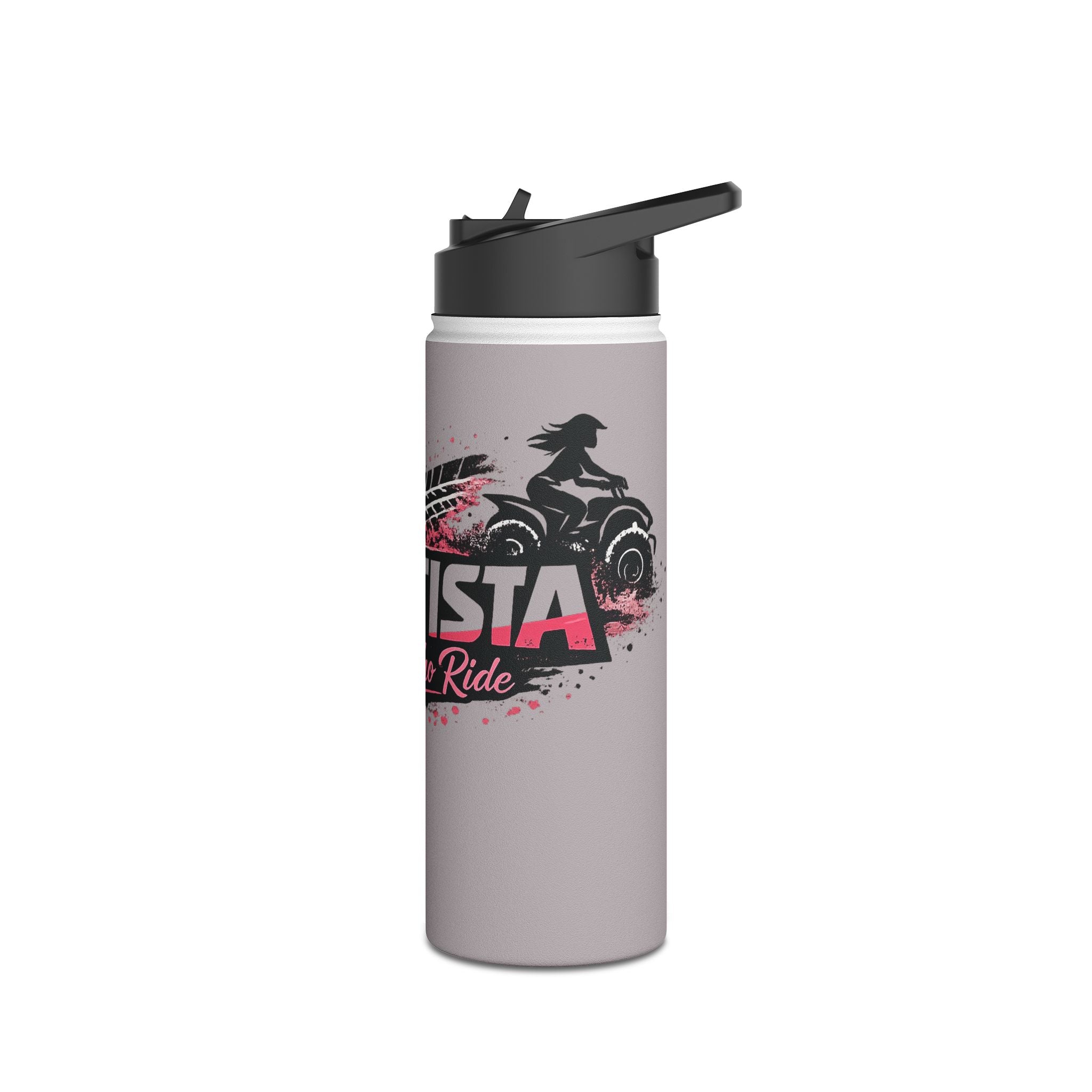 "Dirtista: Girls Who Ride" Racing Stainless Water Bottle