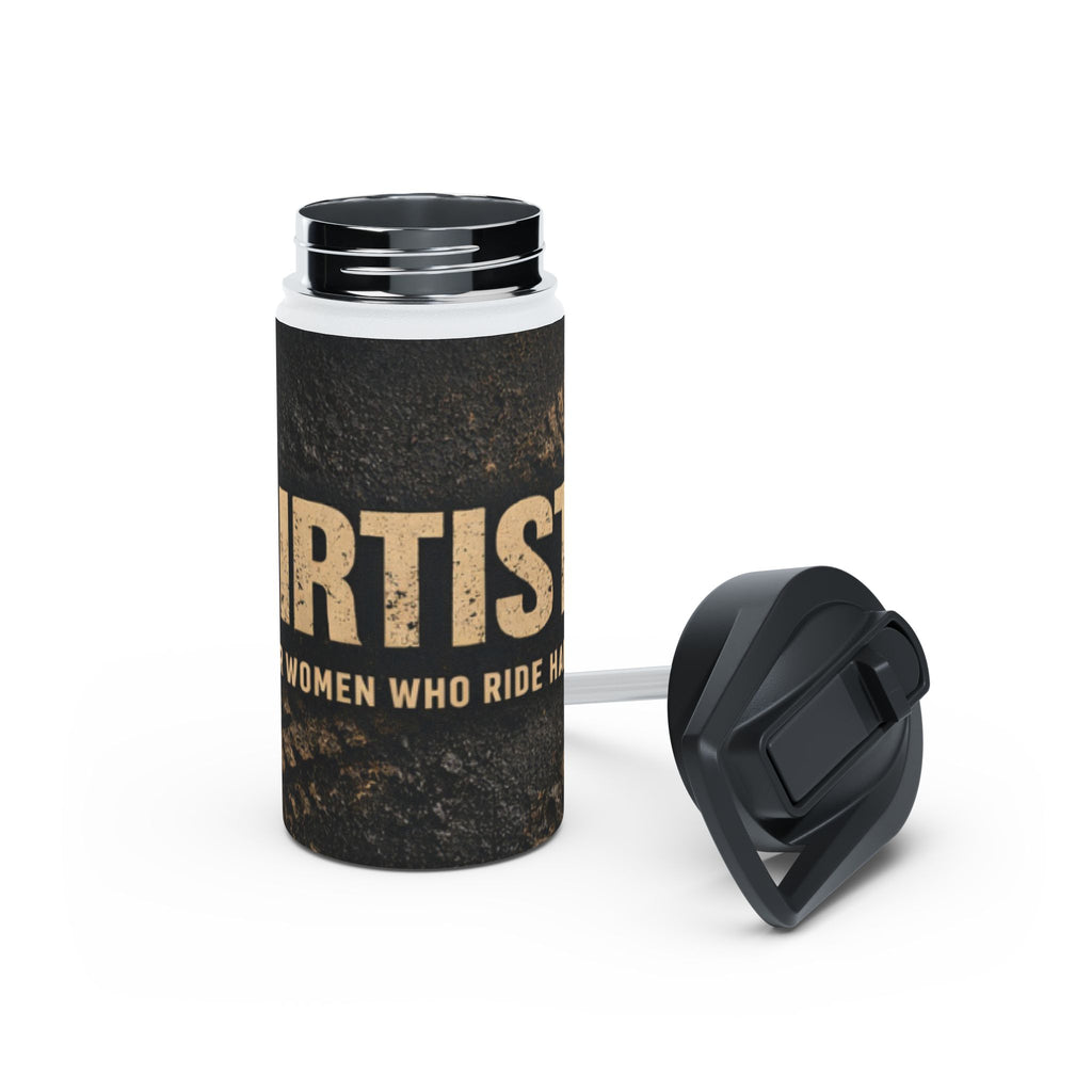 Dirtista Stainless Steel Water Bottle — “Women Who Ride Hard” Travel Bottle