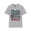 Muddy Heels Dirty Wheels Women's ATV Shirt | Dirtista