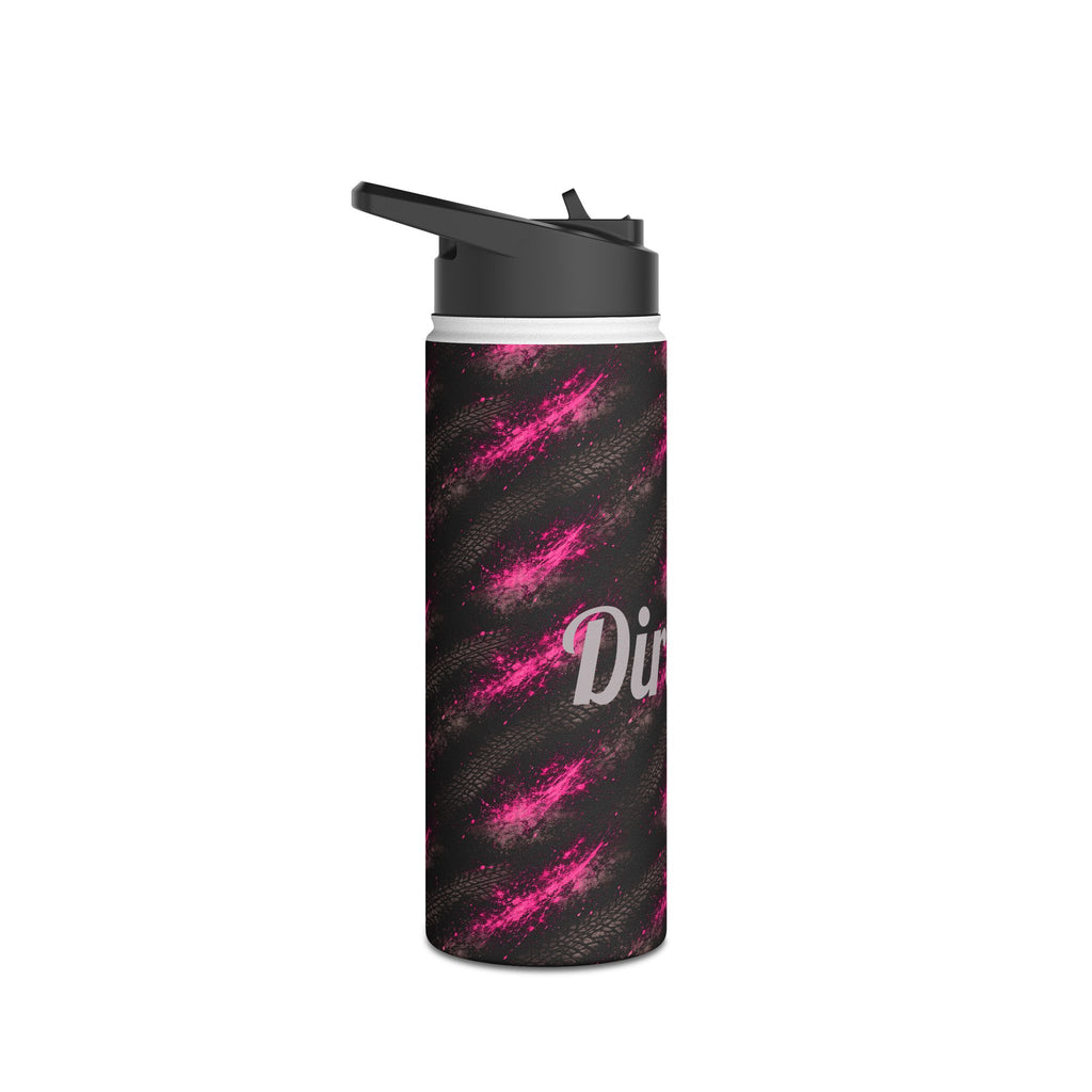 Dirtista Tire & Hot Pink Galaxy Stainless Steel Water Bottle