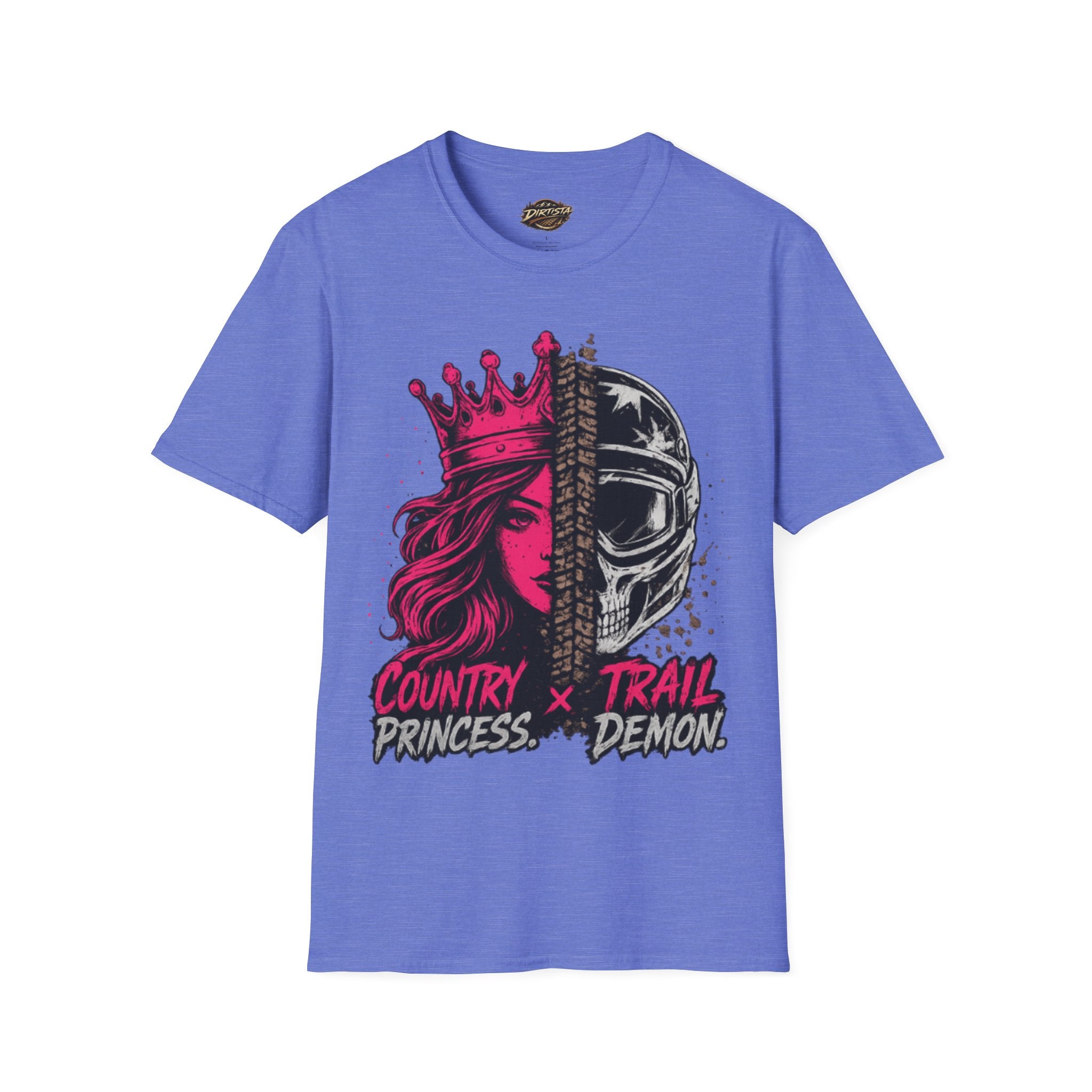 Country Princess x Skull Split-Face T-Shirt
