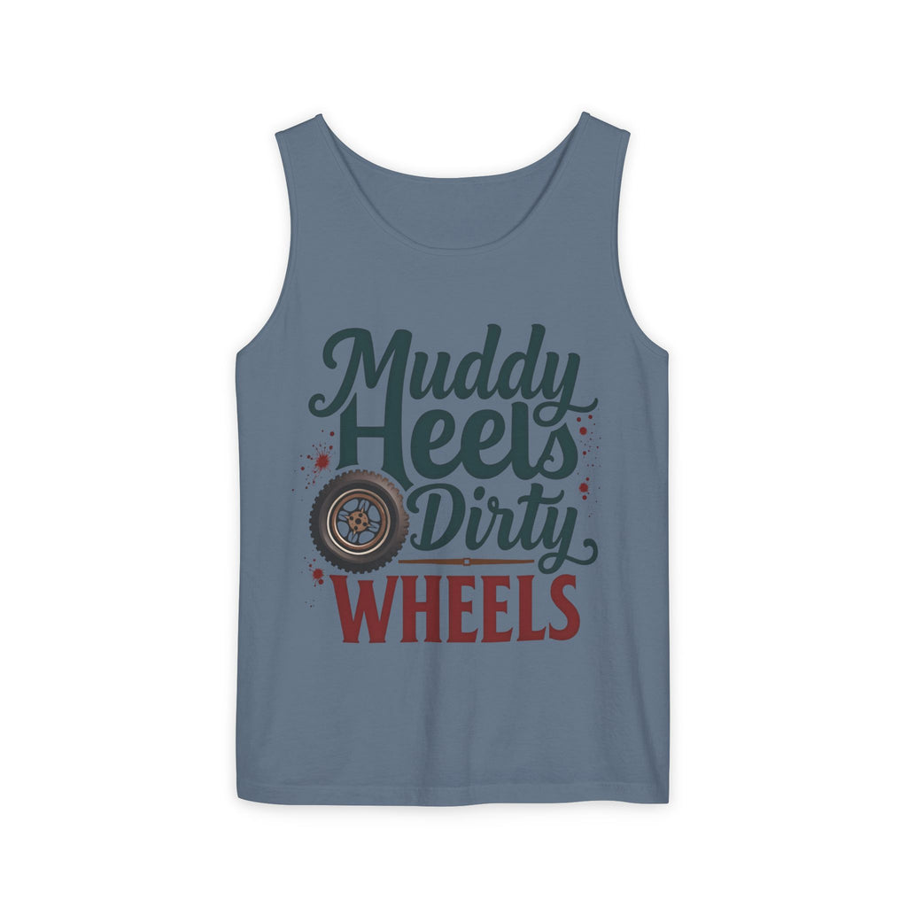 Muddy Heels Dirty Wheels Tank Top