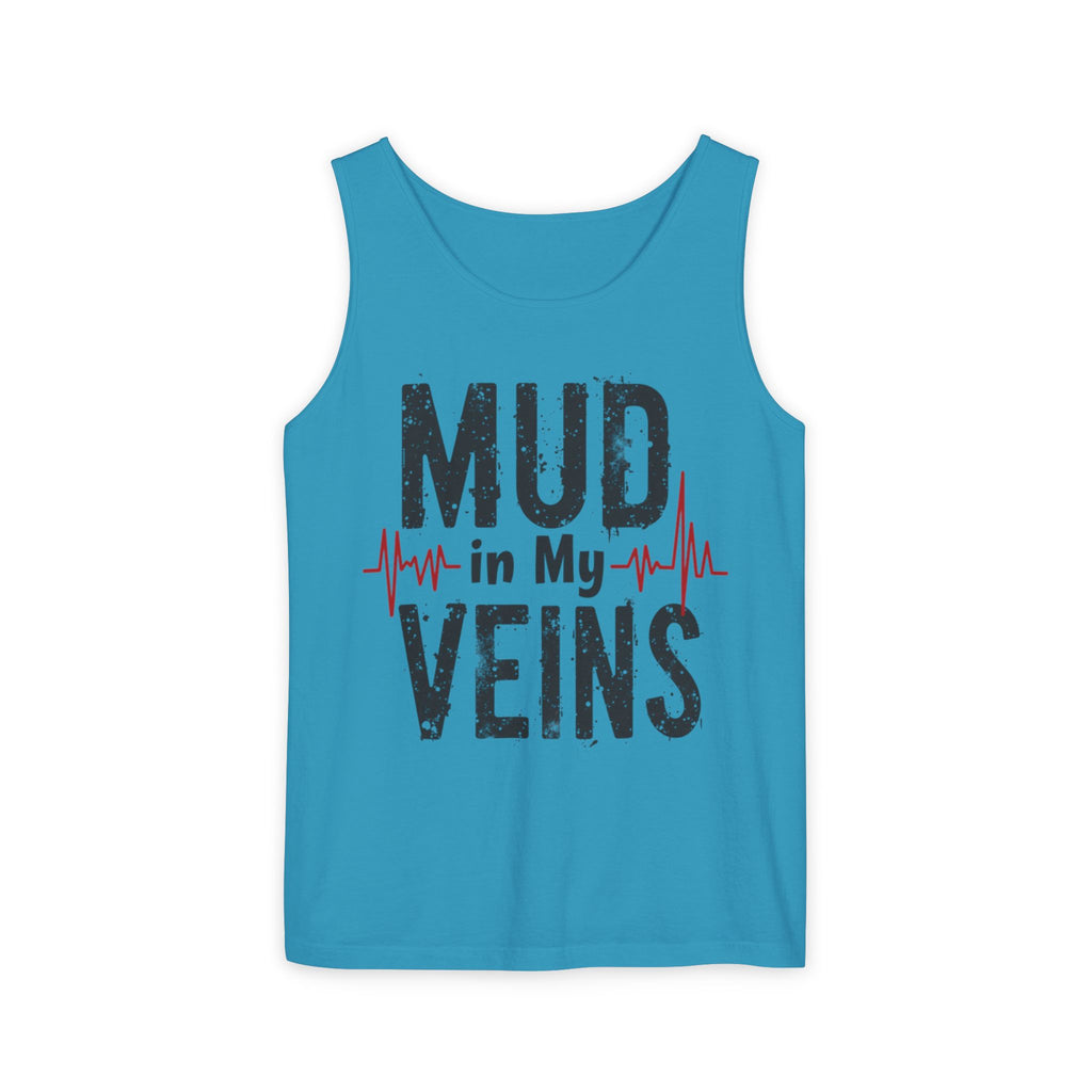 Mud in My Veins Tank Top — Off‑Road Mudding Graphic Tank for ATV/UTV Fans