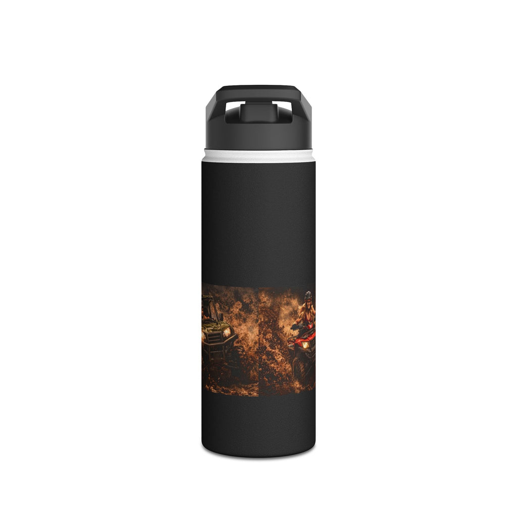 "Dirtista: Pretty Girls Ride Dirty" Off‑Road Stainless Steel Water Bottle