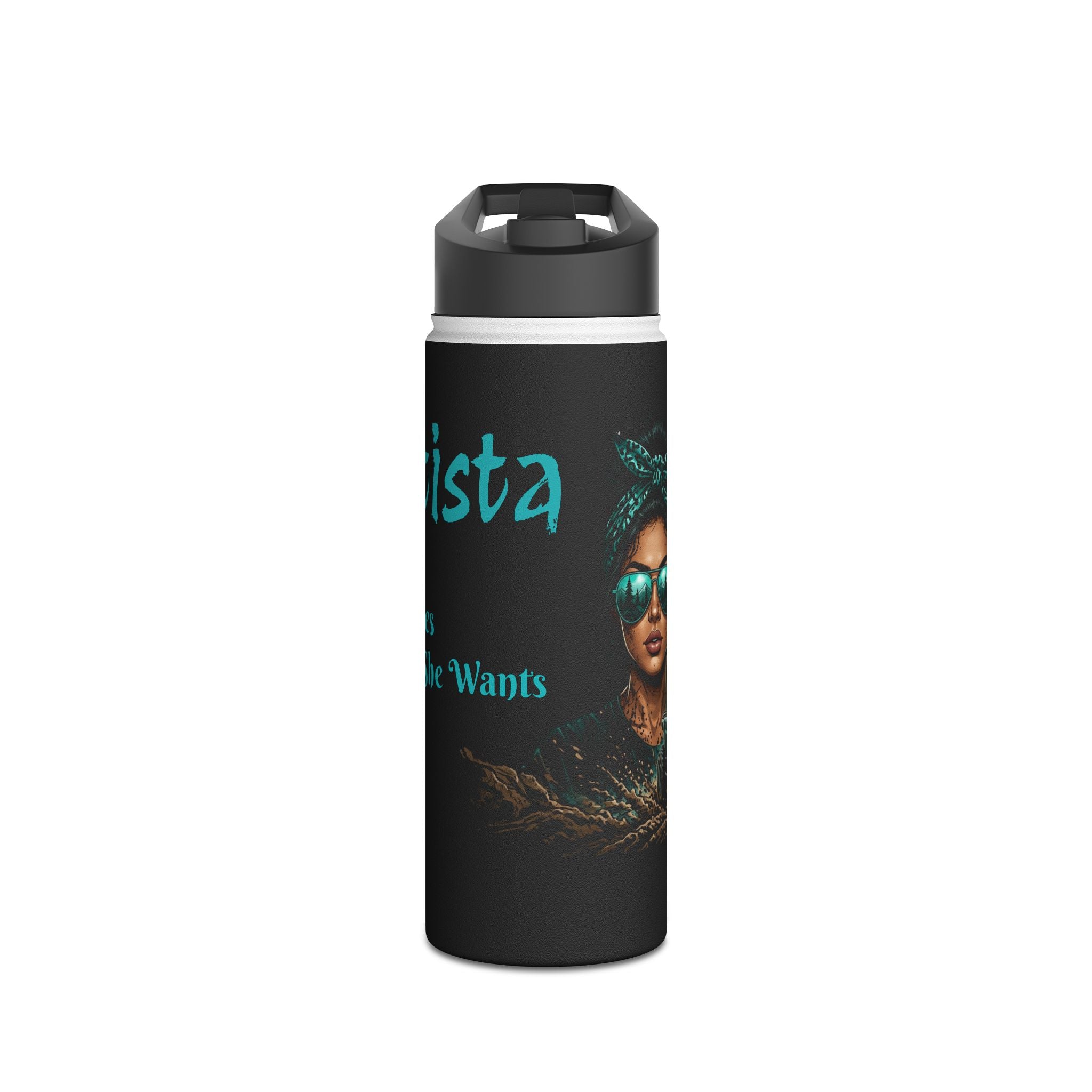Dirtista Stainless Steel Water Bottle — 'She Rides Where She Wants'