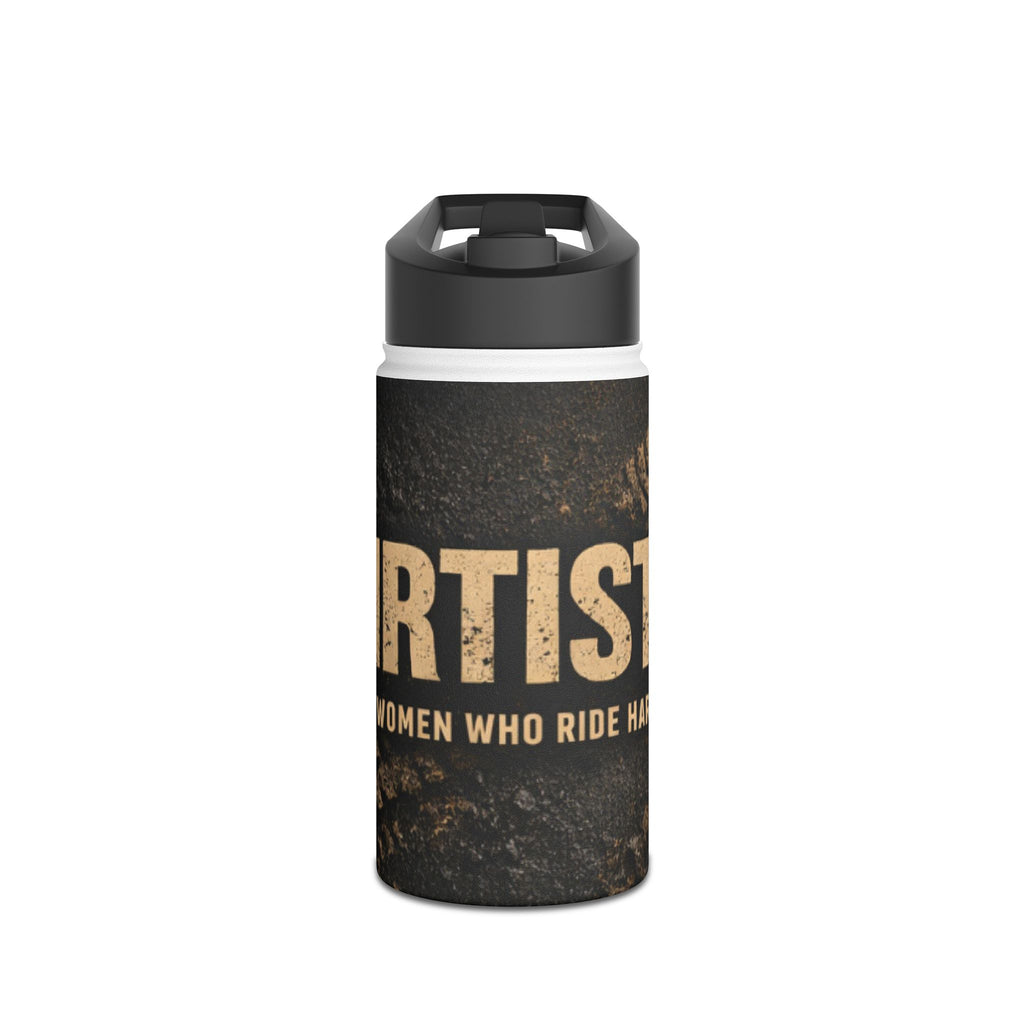 Dirtista Stainless Steel Water Bottle — “Women Who Ride Hard” Travel Bottle