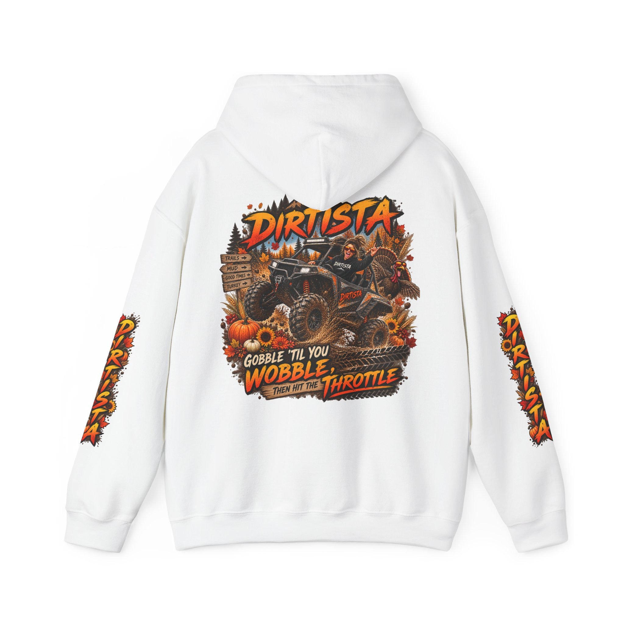 Gobble ’Til You Wobble Women’s UTV Thanksgiving Hoodie – Dirtista