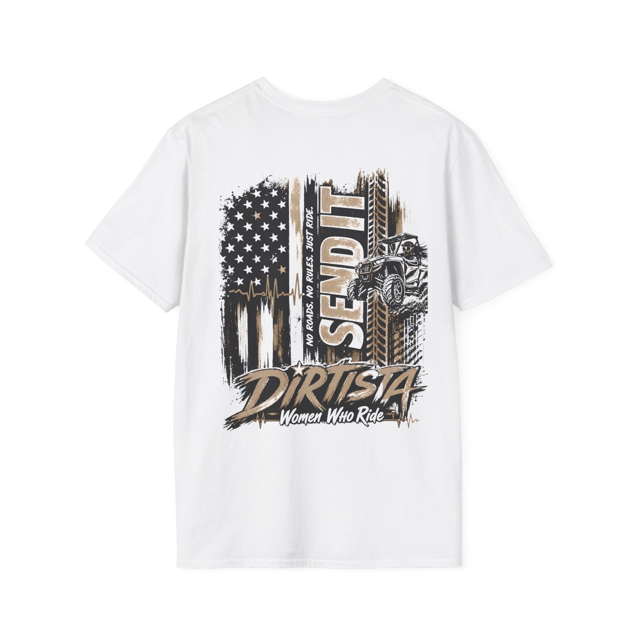 T-Shirt — "Dirtista: Women Who Ride" Off-Road Motorcycle Graphic Tee