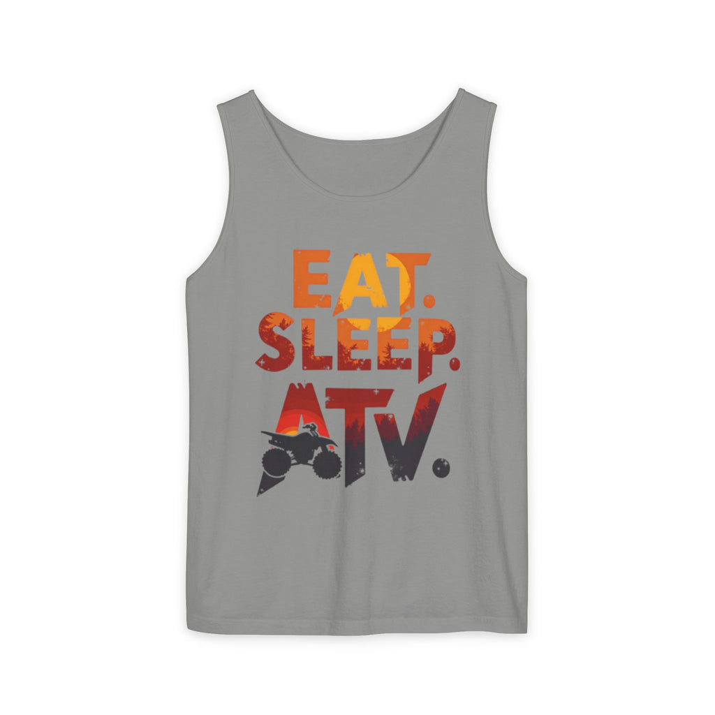 Eat Sleep ATV Tank Top — Off-Road Riding Graphic Tank