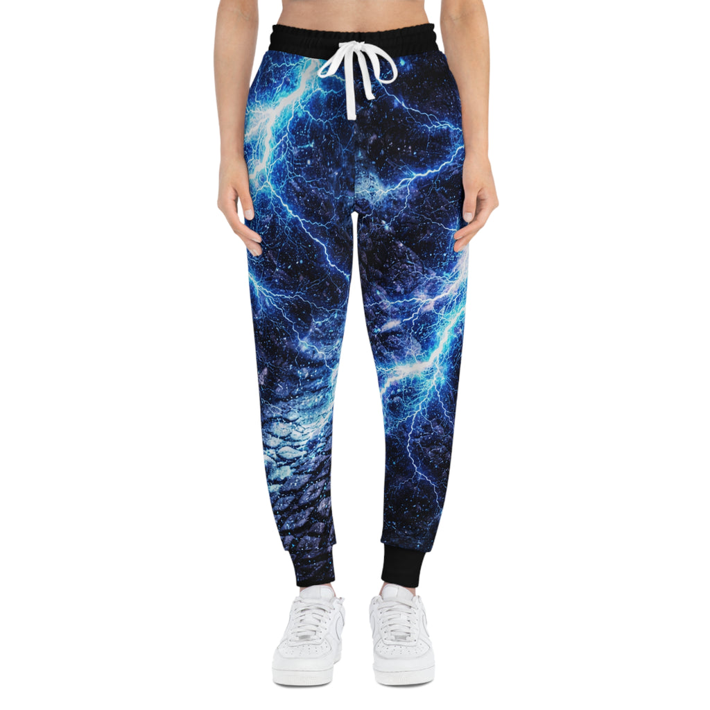 Electric Blue Lightning Joggers