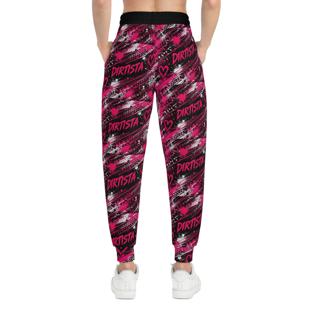 Pink Grunge "Dirtista" All-Over Print Joggers