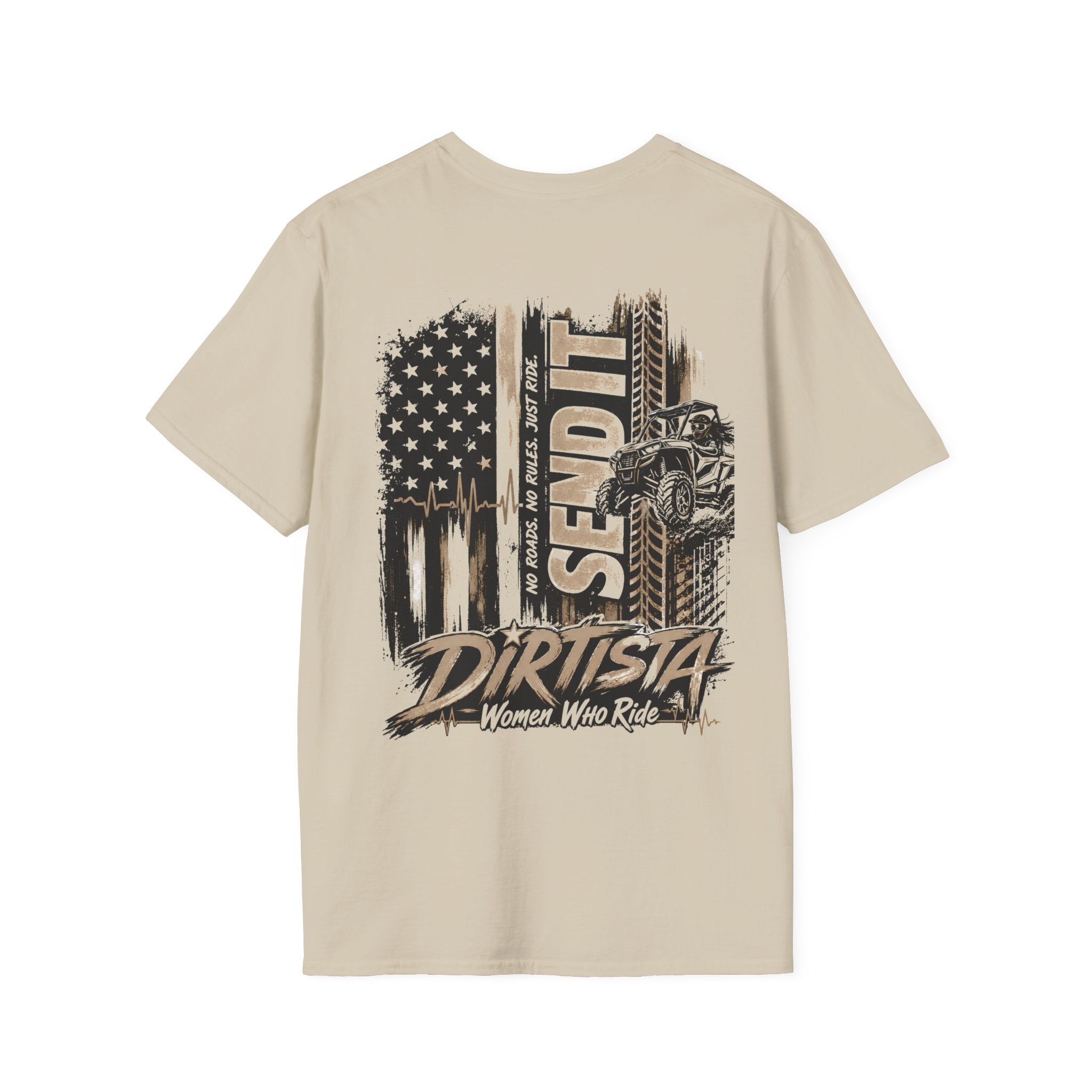 T-Shirt — "Dirtista: Women Who Ride" Off-Road Motorcycle Graphic Tee