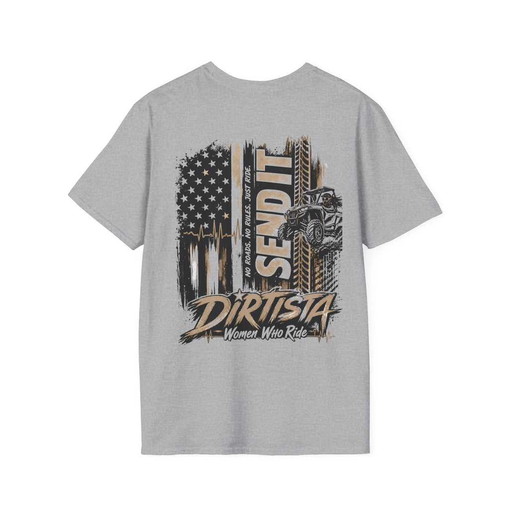 T-Shirt — "Dirtista: Women Who Ride" Off-Road Motorcycle Graphic Tee