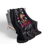 Dirtista "Built for Dirt. Made to Stand Out." Sherpa Fleece Blanket | Women's ATV & UTV Throw Blanket