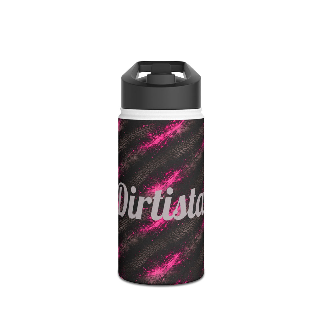Dirtista Tire & Hot Pink Galaxy Stainless Steel Water Bottle
