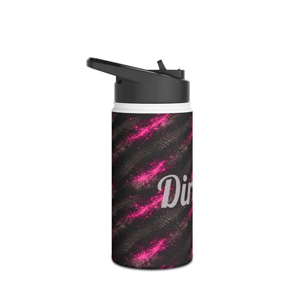 Dirtista Tire & Hot Pink Galaxy Stainless Steel Water Bottle