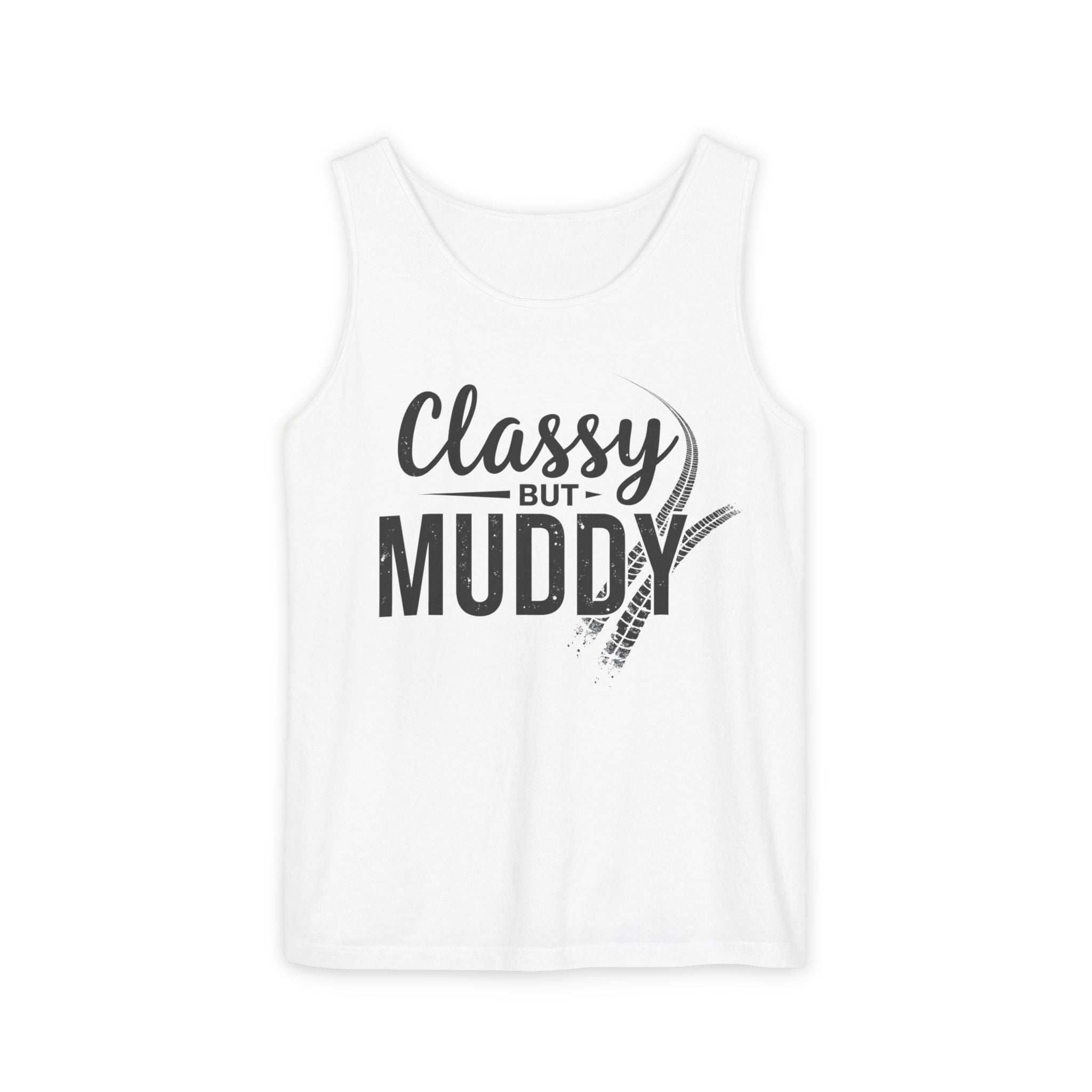 Classy But Muddy Tank Top — Funny Equestrian / Riding Tank