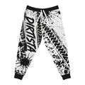 Joggers imprimé graphique traces de pneus noir et blanc Dirtista