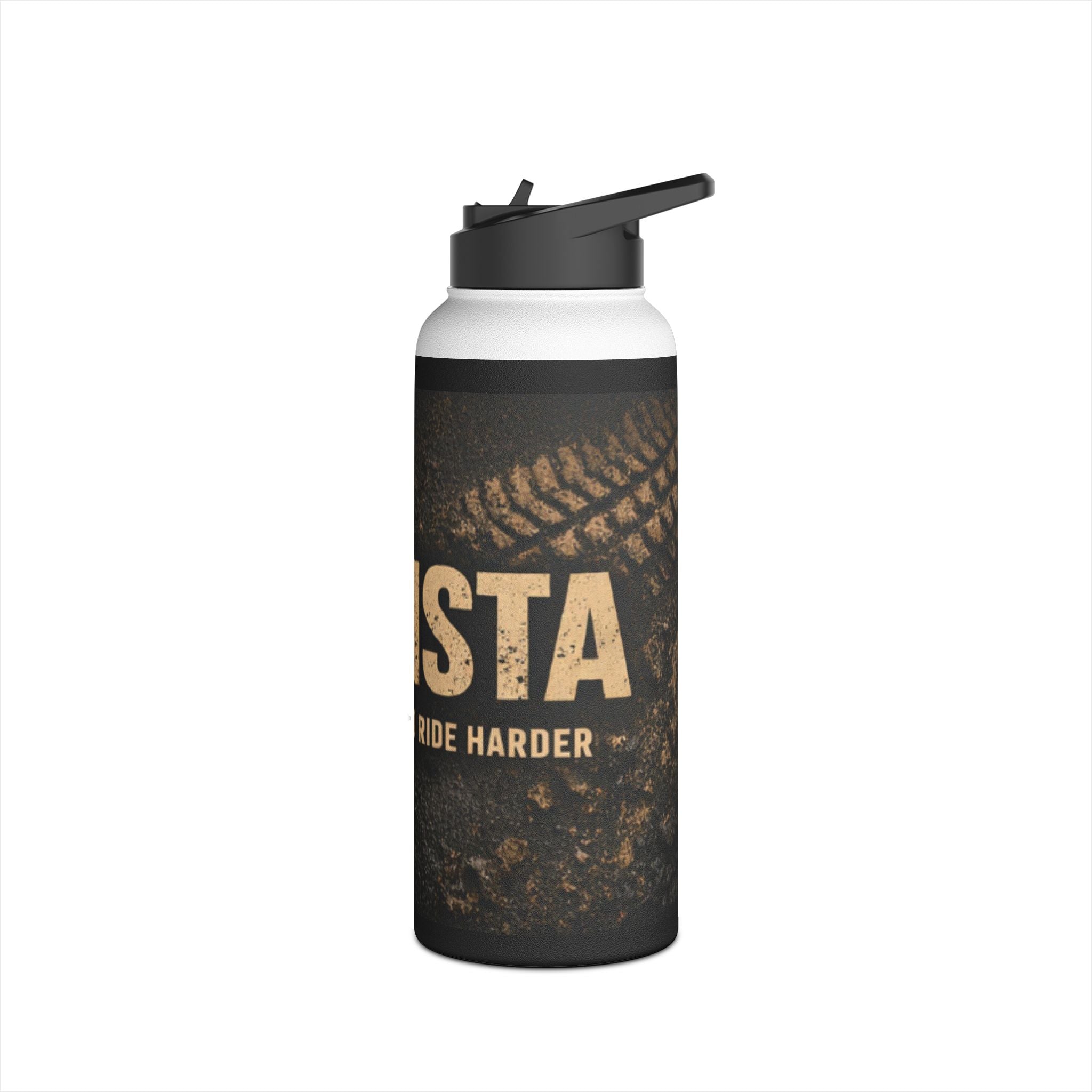 Dirtista Stainless Steel Water Bottle — “Women Who Ride Hard” Travel Bottle
