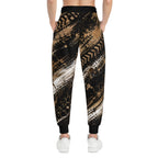 Mud Print Joggers with Tire Track & Grunge Camo