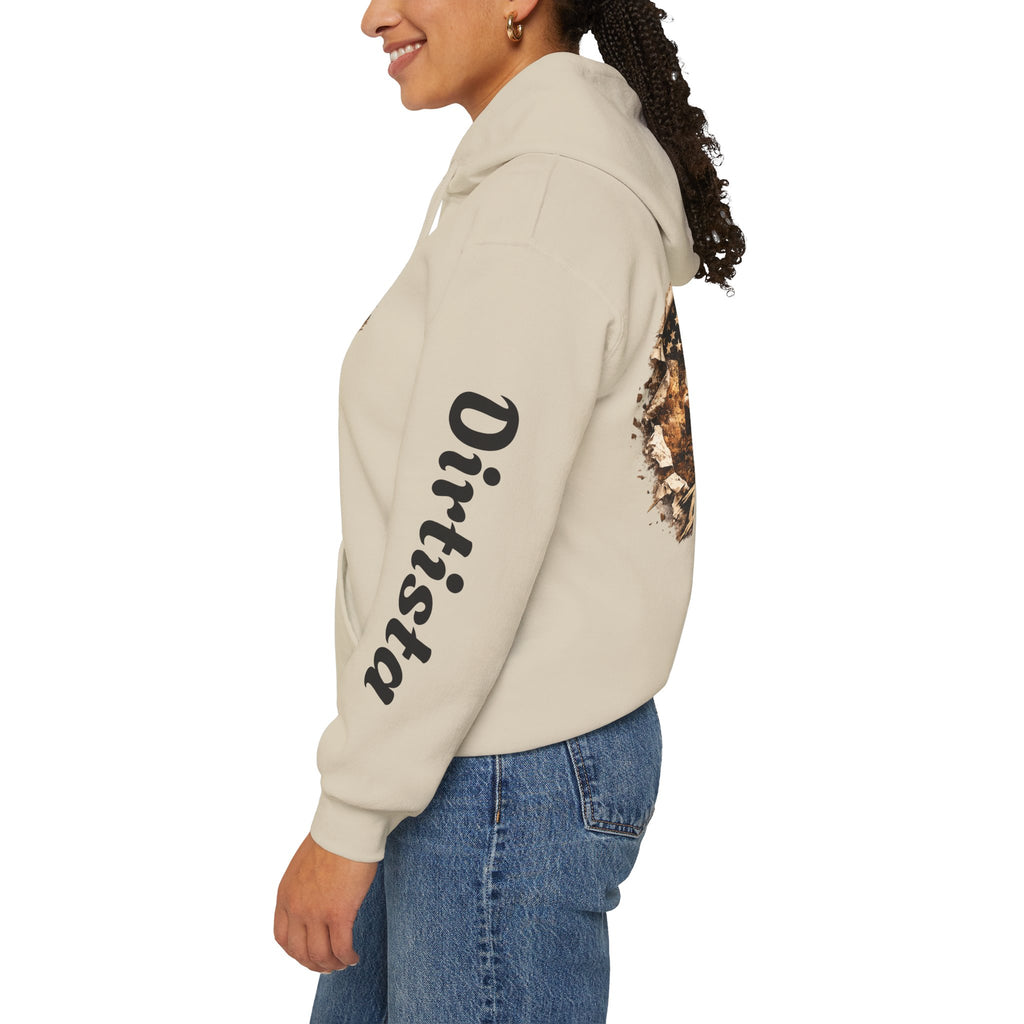 Dirtista Racing Hoodie — American Flag Off-Road Graphic Hooded Sweatshirt